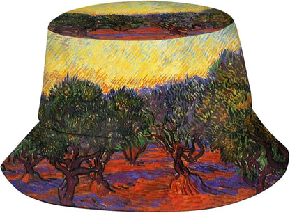 Irises 2 Van Gogh Bucket Hats for Women Men Fashion Summer Fisherman Cap