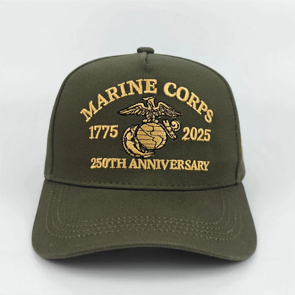 U.S. Marine Corps 250th Anniversary Official Baseball Cap - Knitted with 1775 - 2025