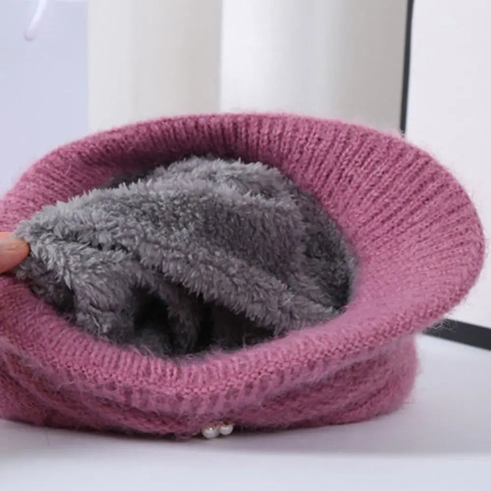 Knitted Knitted Hat Fashion Ear Guard Keep Warm Peaked Cap