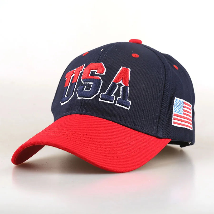 Outdoor Sports And Leisure Adjustable American Flag Cap