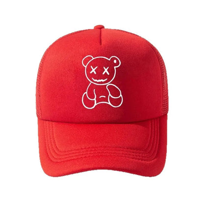 Unisex XX Little Bear Embroidery Hip-hop Hats Spring Autumn
