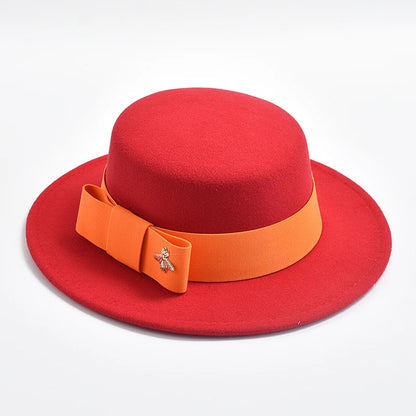 Fedora Hat For Women Fashion Formal Wedding Decorate Church Cap