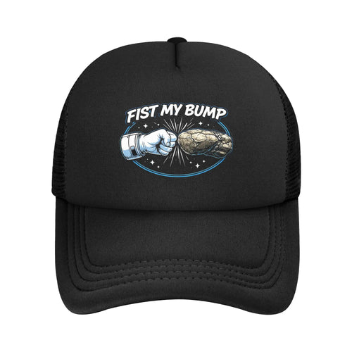Men Fist My Bump Cap HipHop Mesh Baseball Caps
