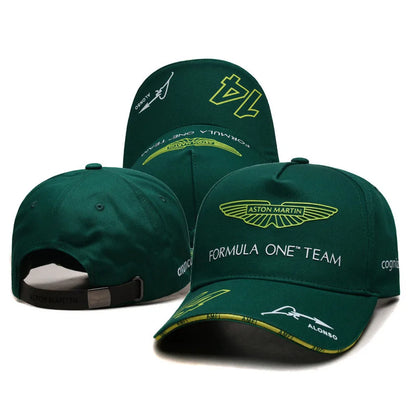 F1 Racing Team Aston Martin Daily Training Baseball Cap Fernando Alonso Men Outdoor Sunscreen Peaked Cap