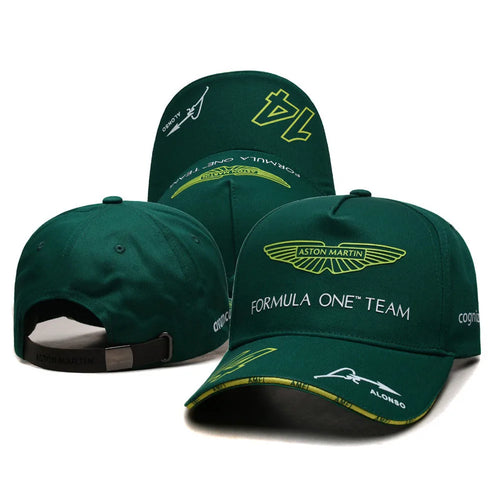 F1 Racing Team Aston Martin Daily Training Baseball Cap Fernando Alonso Men Outdoor Sunscreen Peaked Cap