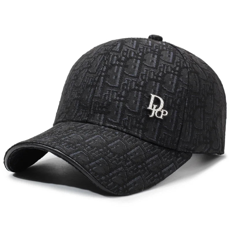 Versatile Korean Style Full Letter Baseball Cap Unisex Trendy Duckbill Casual Retro