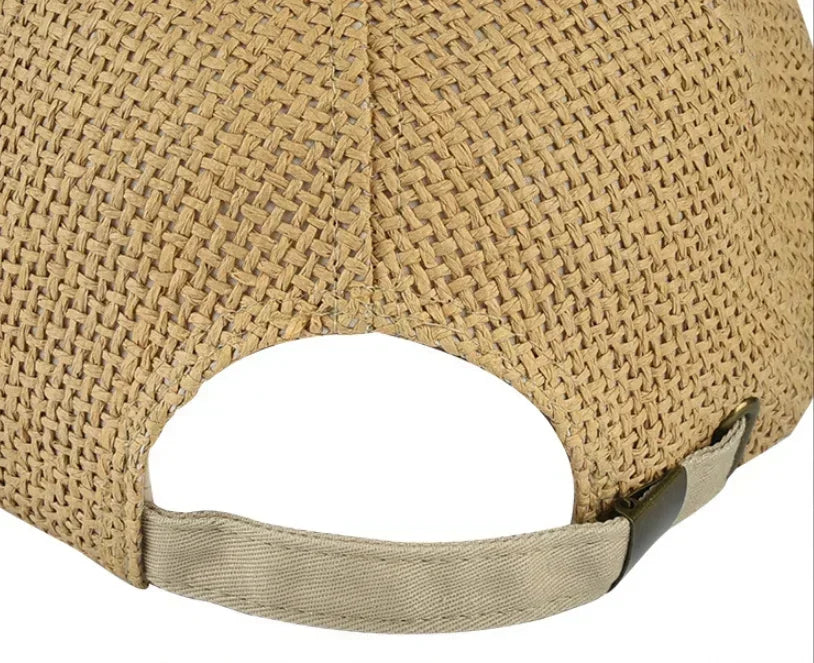 Men's And Women's Fashionable Straw Baseball Caps