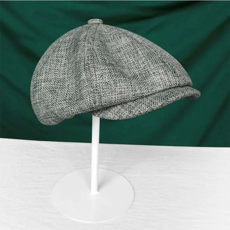 Octagonal Newsboy Cap Spring Summer Breathable Sun Protection Hat