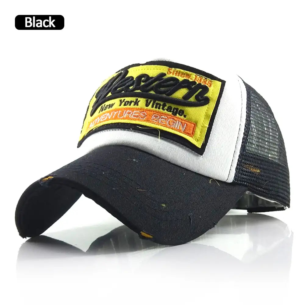Streetwear Letter Embroidery Mesh Dad Baseball Cap Fashion Snapback