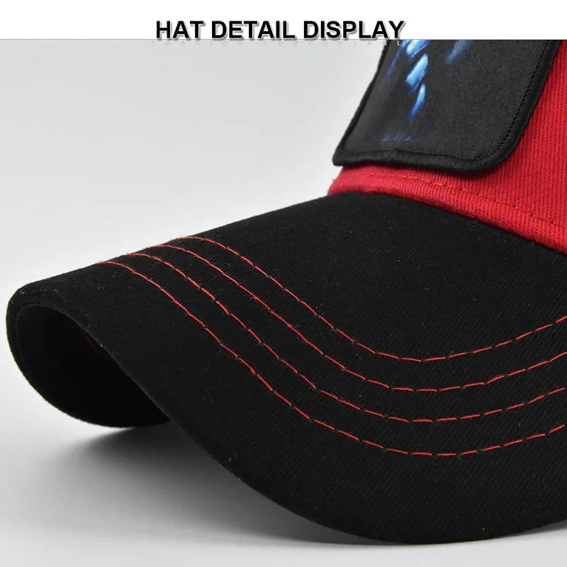 Snapback Caps Summer Breathable Baseball Cap Patch Embroidery Bones Unisex Hip Hop Hats