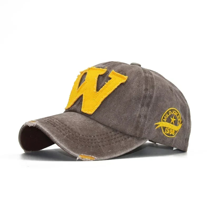 Embroidery Letter W Baseball Cap Snapback Caps