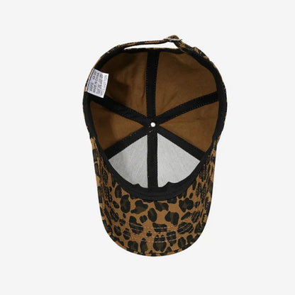 European American Leopard Print Sunscreen Hat