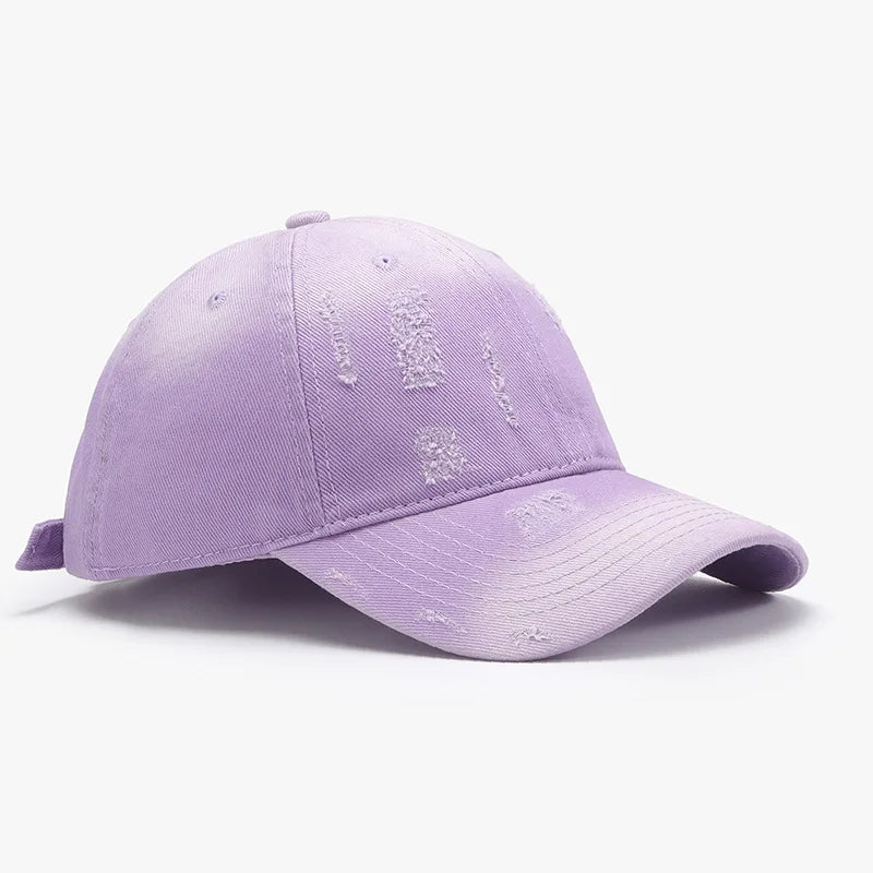 Gradient Distressed Soft-Top Men's Baseball Cap