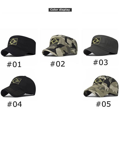 Camo Baseball Cap Men Summer Brazil Flag Sun Protection Snapback Caps Male