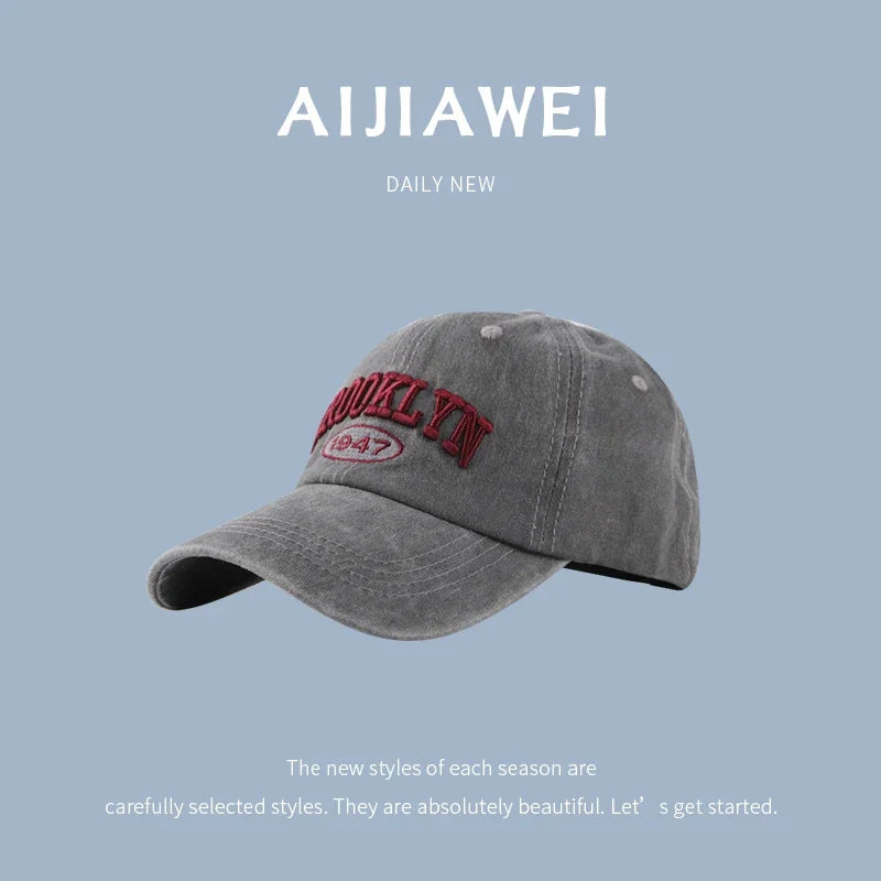 Letter Brook Baseball Caps for Womem Men