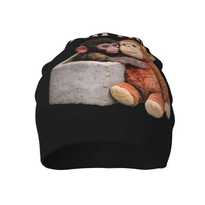 Men Women's Thin Hat Punch Monkey Autumn Spring Warm Cap Street Skullies Beanies Caps