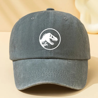 Dinosaur Print Retro Baseball Cap, Sports and Leisure Hat Suitable for Outdoor Sports