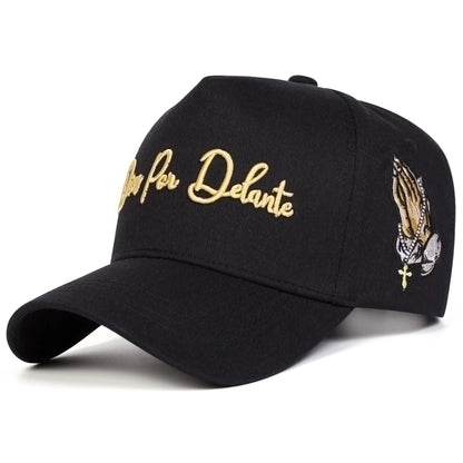 Unisex Dios Por Delante Letter Embroidery Baseball Caps Spring Autumn
