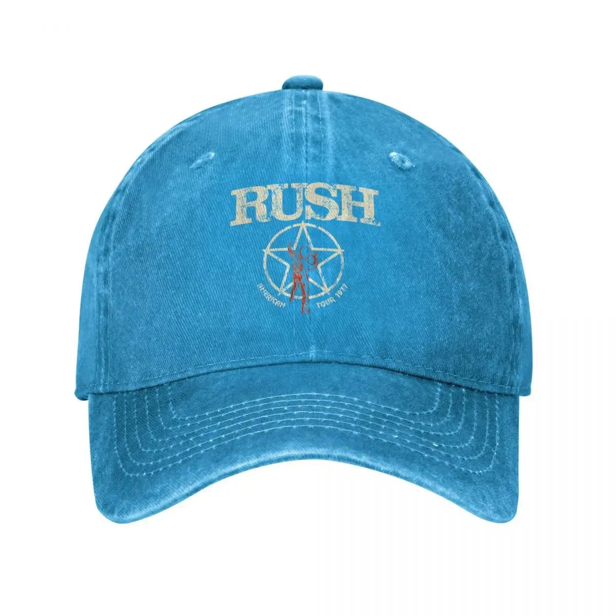 Rush Band Unisex Baseball Cap, Washed Cotton, Tattoo Design, Sports Style