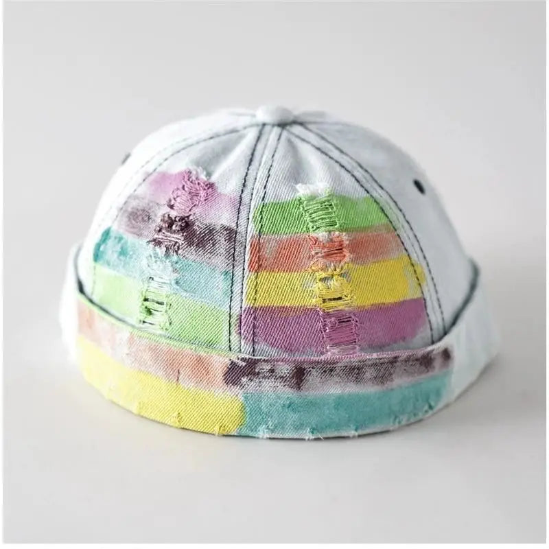 2026 Spring/Summer Unique Rainbow Striped Landlord Hats
