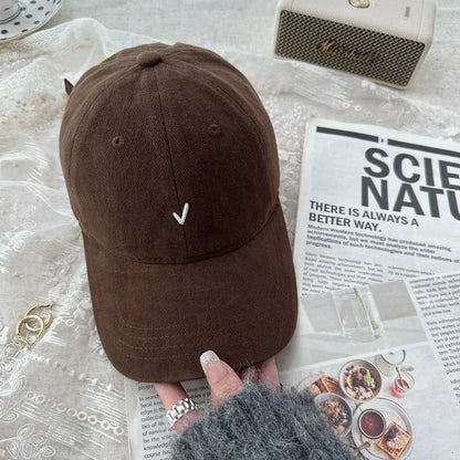 Fashion Embroidery Baseball Cap Wide Brim Retro Baseball Hat