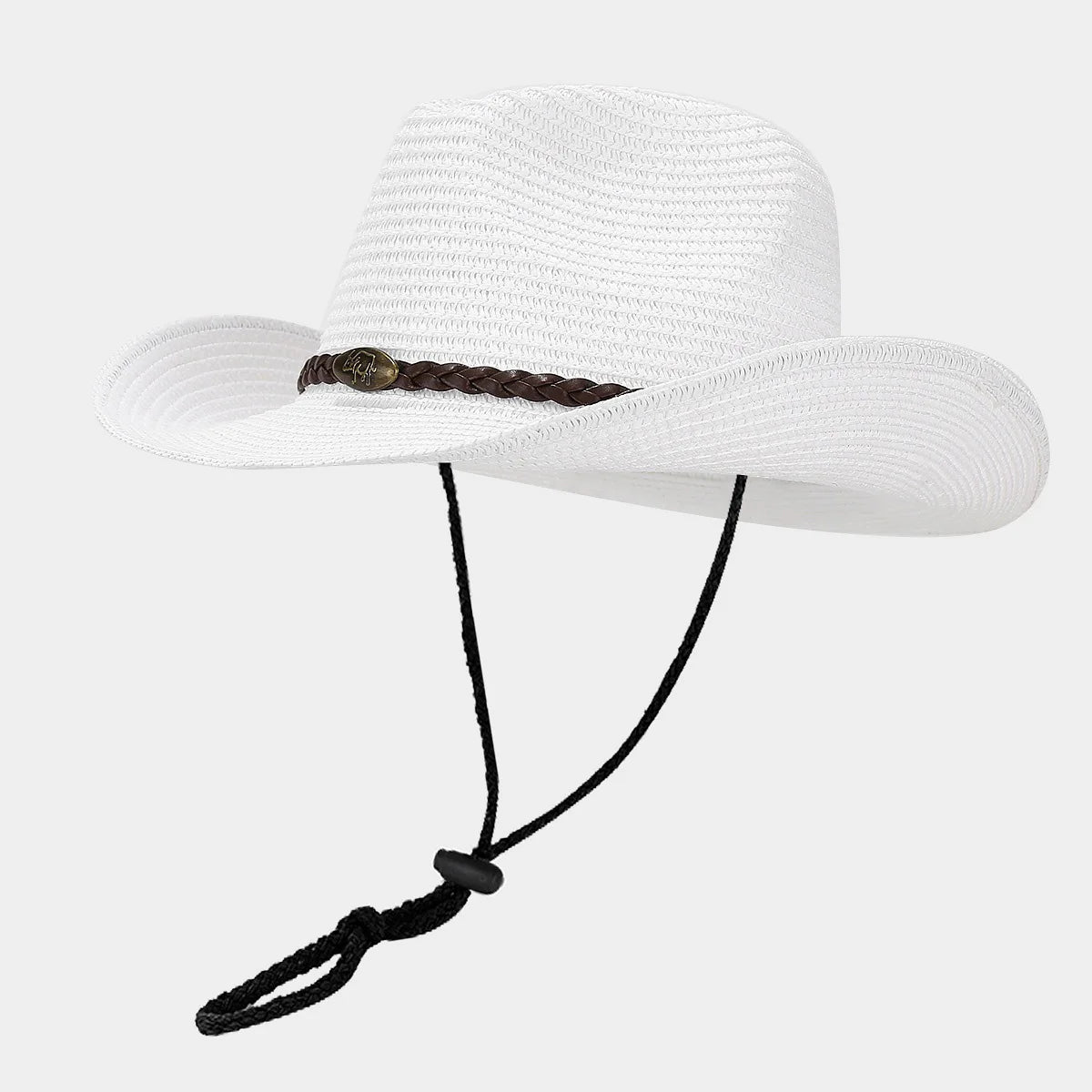 Summer UPF50+ Wide Brim Sun Hat Outdoor Western Cowboy Fisherman Cap