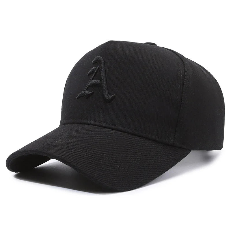 Summer Men Baseball Cap Letter A Embroidery Outdoor Snapback Hat
