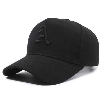 Summer Men Baseball Cap Letter A Embroidery Outdoor Snapback Hat