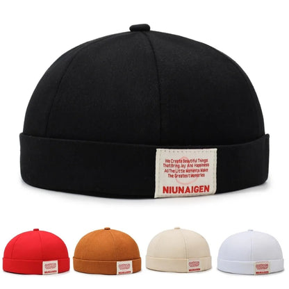 Fashion Hip Hop Beanie Street Hat Letter Embroidery Adjustable