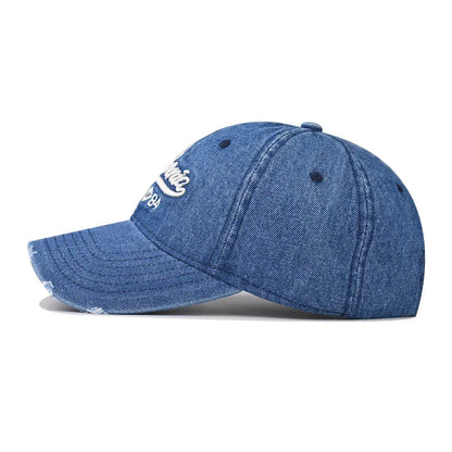 Denim Baseball Cap For Women Men Unisex
