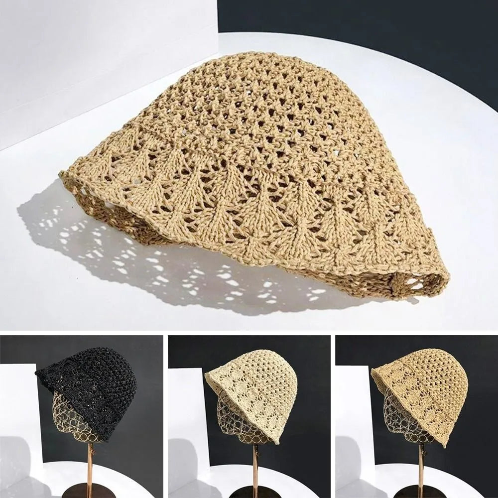 New Hollow Fisherman Hat Fold Breathable Bucket Hat