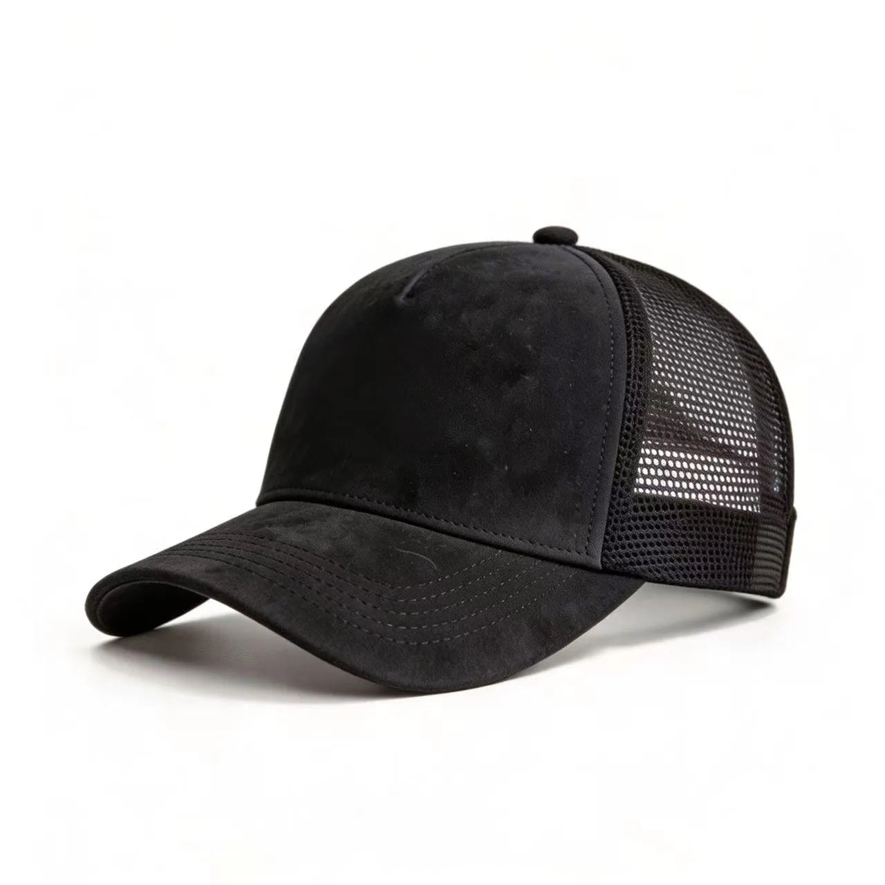 New Summer Mesh Baseball Cap Women Men Solid Suede Cap