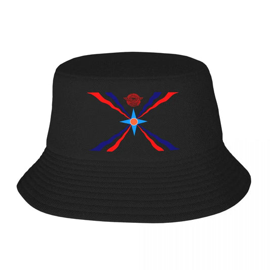 Custom Assyrian Flag Bucket Hat for Men Women