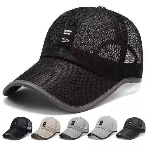 Men's Mesh Baseball Cap Breathable Summer Caps