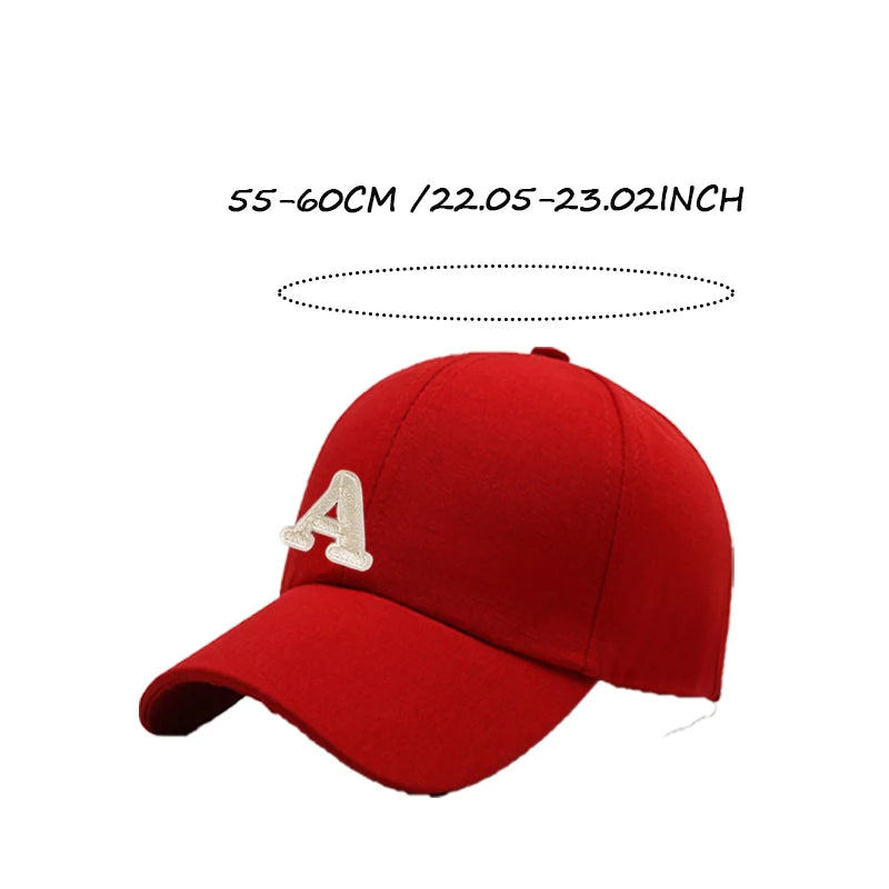 1pc Unisex A-Z Letter Pattern Sun-Shading Baseball Hat
