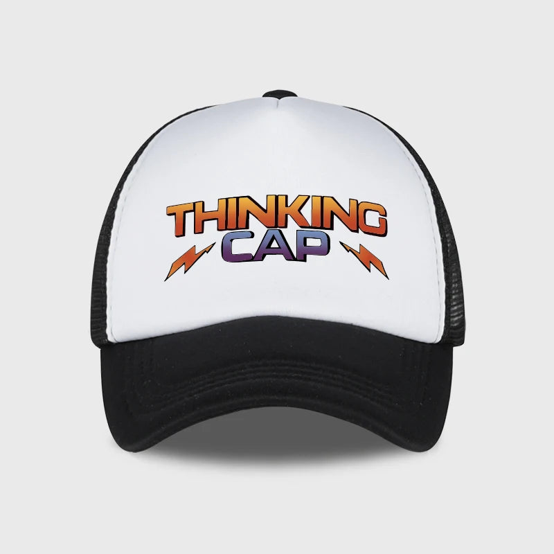 Thinking Cap Printed Mesh Baseball Cap Outdoor Mesh Baseball Cap