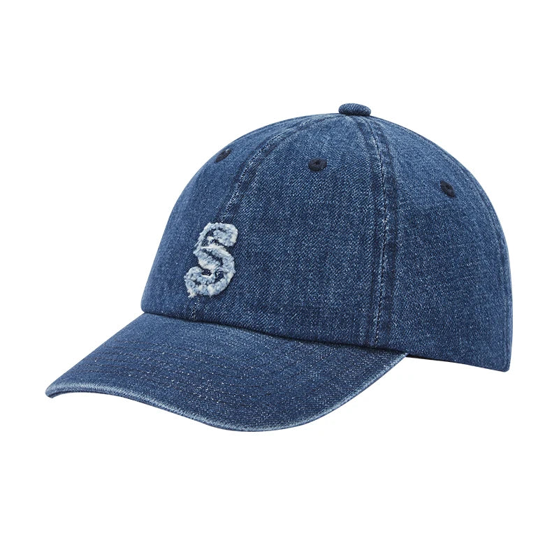Men Washed Denim Baseball Cap