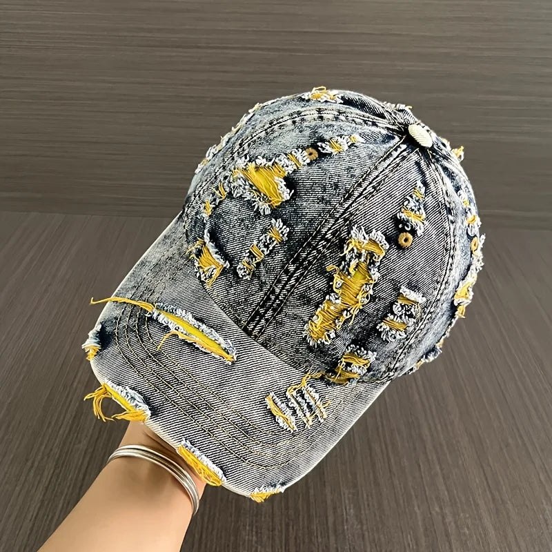 Distressed Vintage-style Retro Baseball Cap