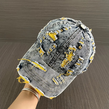 Distressed Vintage-style Retro Baseball Cap