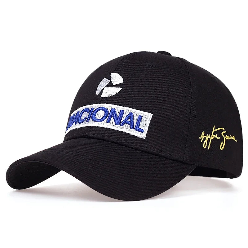 Unisex NACIONAL Letter Embroidery Baseball Caps Outdoor Adjustable Casual Hats Sunscreen Hat Sports Golf Cap