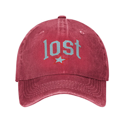 Lost Americana Rapper Baseball Cap Vintage Distressed Cotton