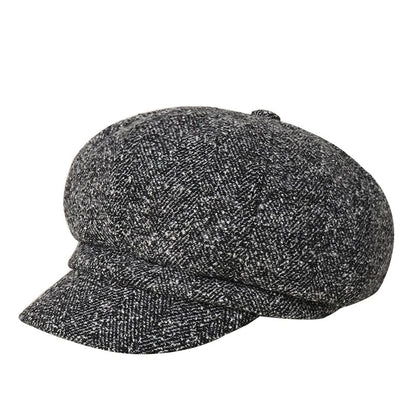 Wool Blended Newsboy Cap British Style Beret Hats
