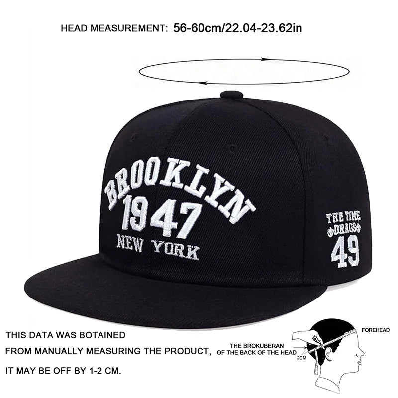 Unisex Brooklyn Embroidery Hip-hop Hats Spring Autumn