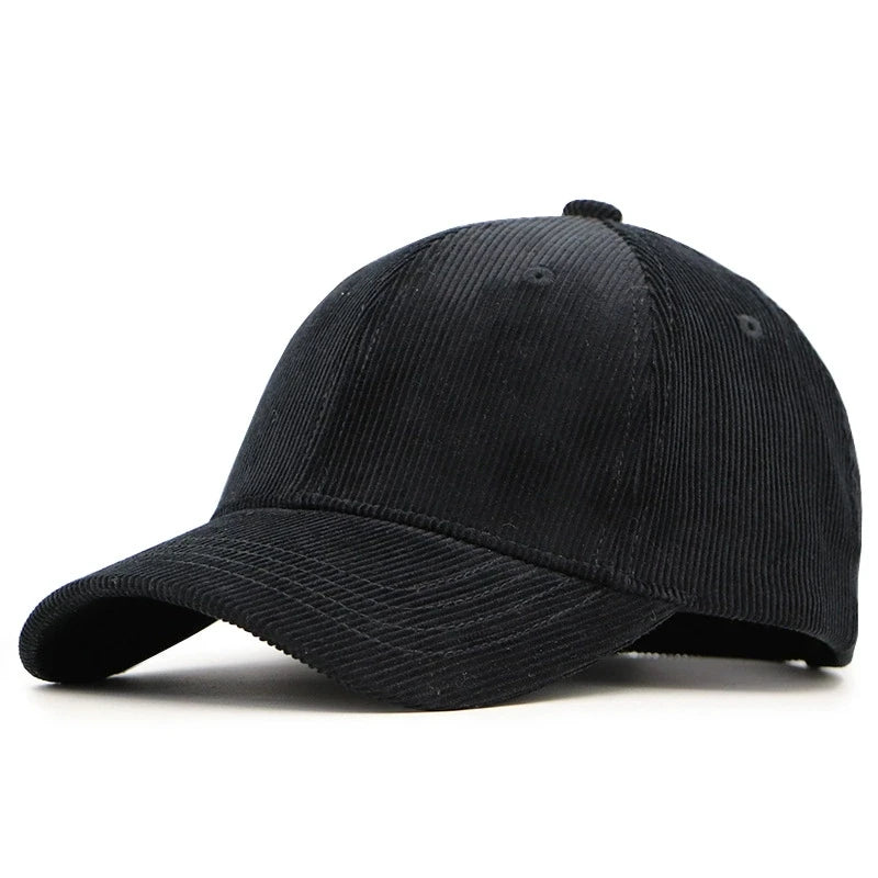 Corduroy Hat For Men With Large Head Circumference Size Baseball Cap