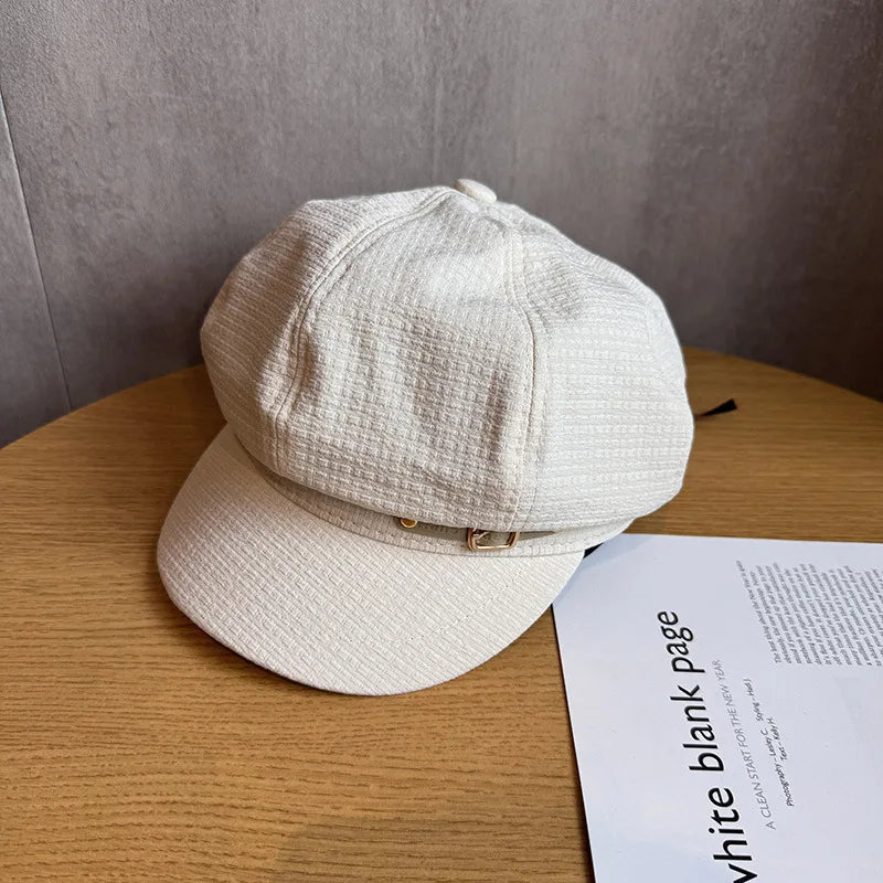 Winter Warm Women’s Beret Cap Windproof Insulation Blend Retro