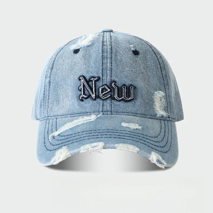 Korean Style Letter Embroidered Baseball Cap