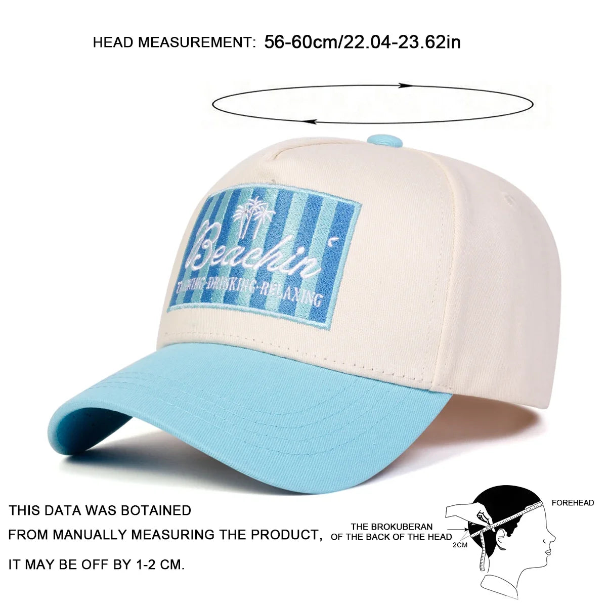 Unisex Letter Embroidery Baseball Caps Spring