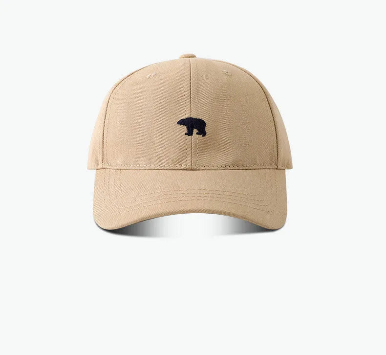 Stylish Bear Embroidered Baseball Cap Sun Protective Breathable Adjustable Ideal Casual Hat Unisex Baseball Cap