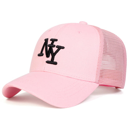 Unisex Letter Embroidery Baseball Net Caps Spring and Summer