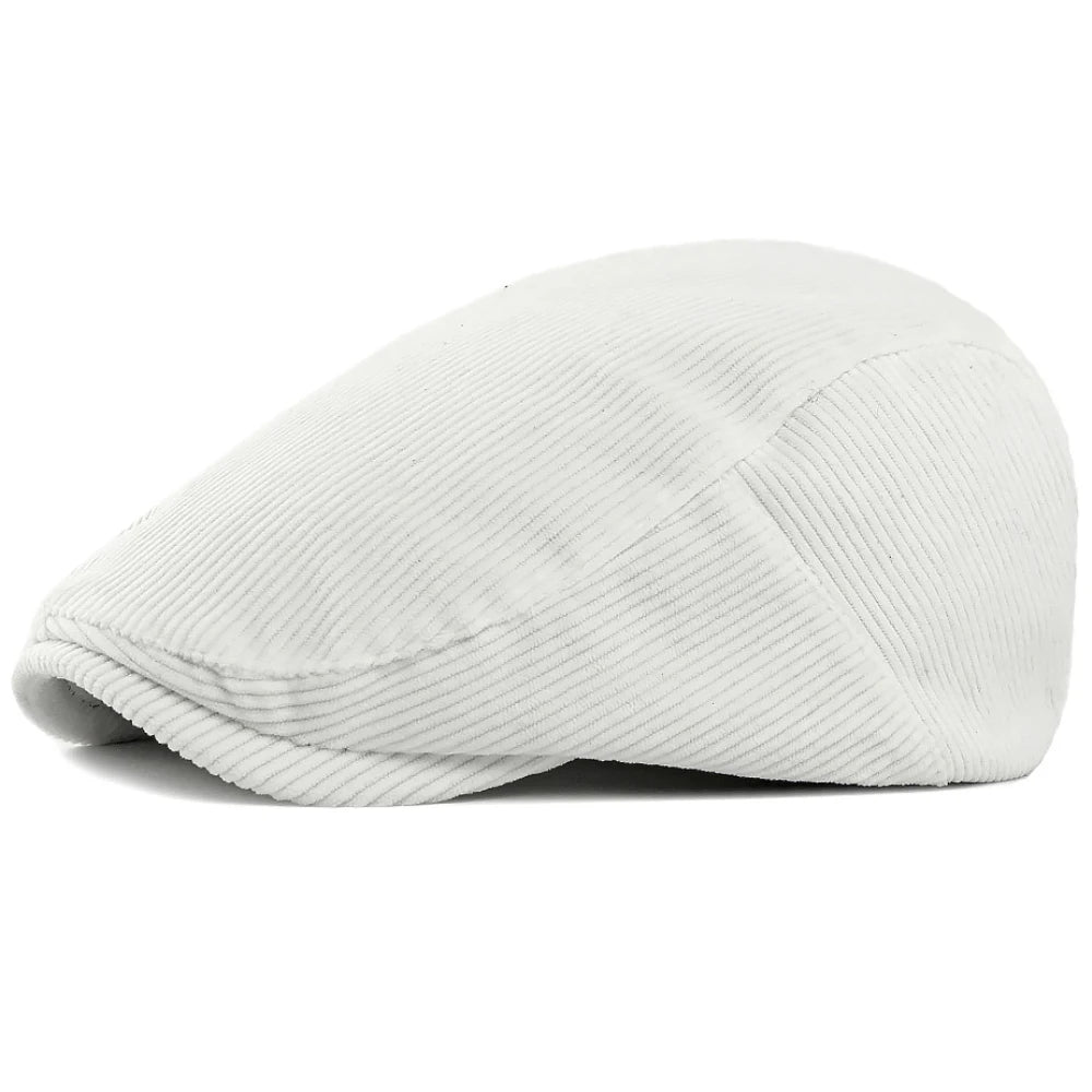Artist Painter Beret Hats Male Female Flat Cap Adjustable Corduroy Beret Caps